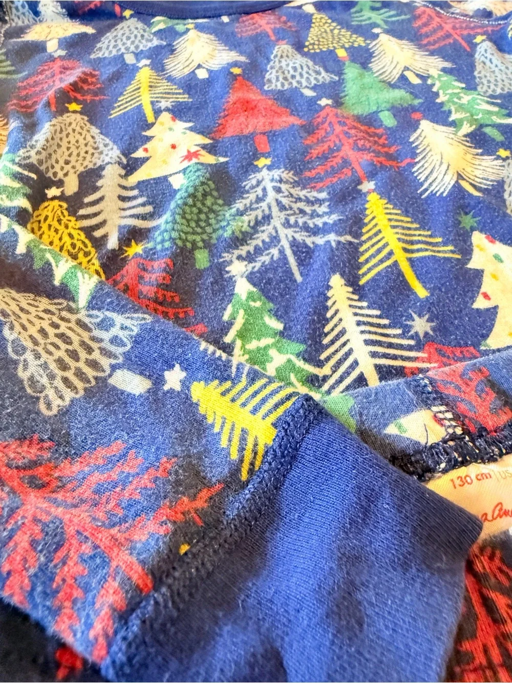Hanna Andersson Cotton Christmas Tree Pajamas, Size 8